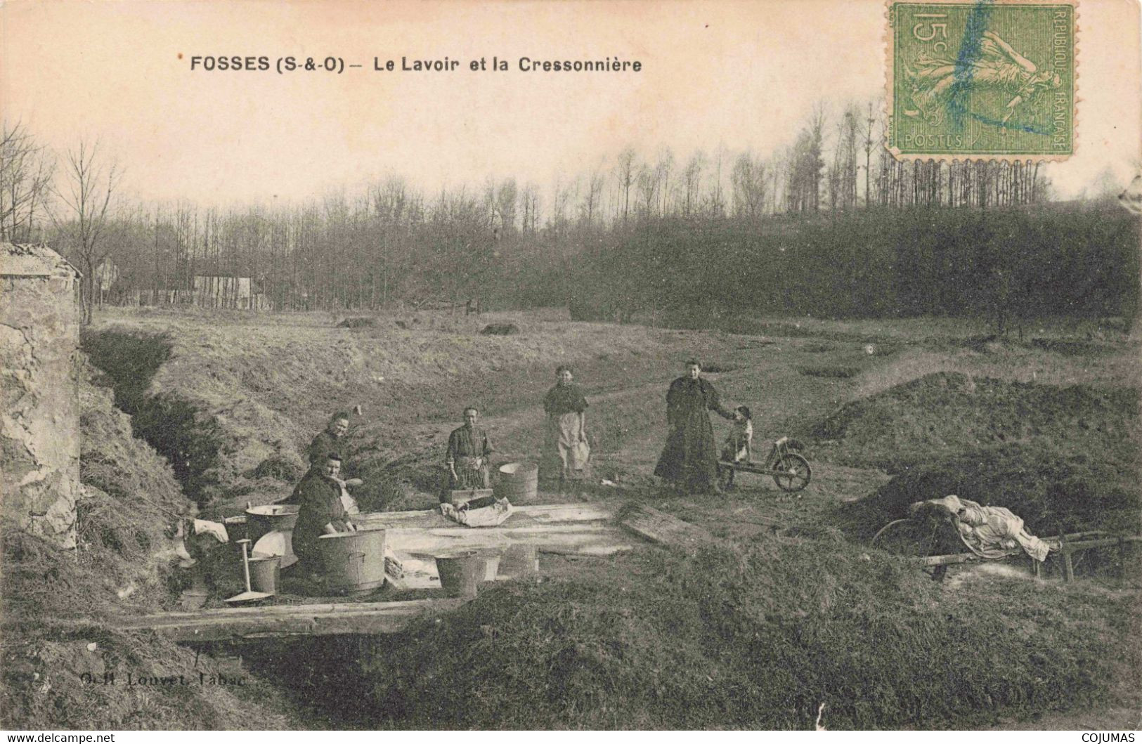 95 - FOSSES - S08831 - Le Lavoir Et La Cressonnière - Lavandière - L1 - Fosses