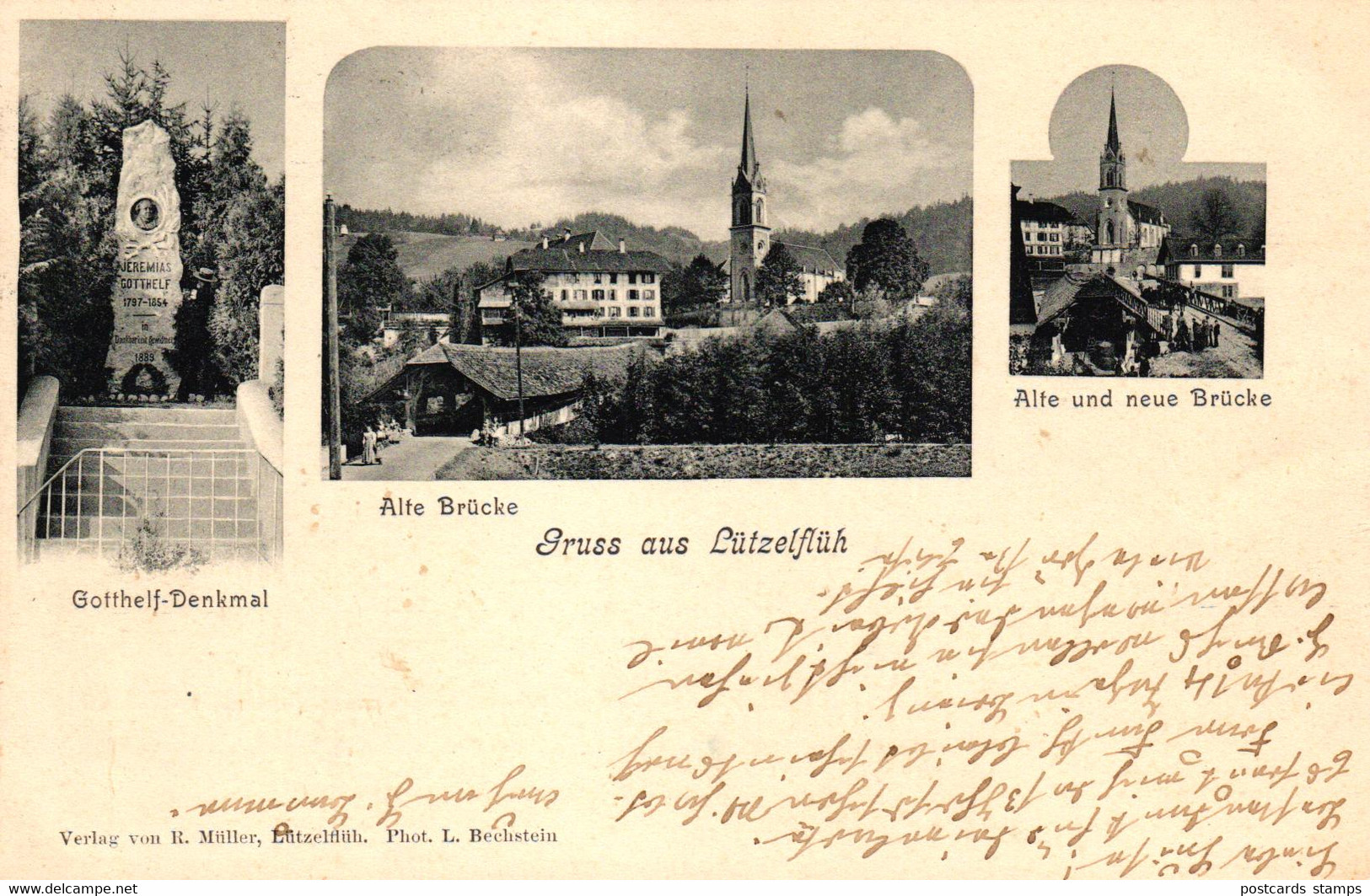 Lützelflüh, Mehrbild-AK, 1908 - Lützelflüh