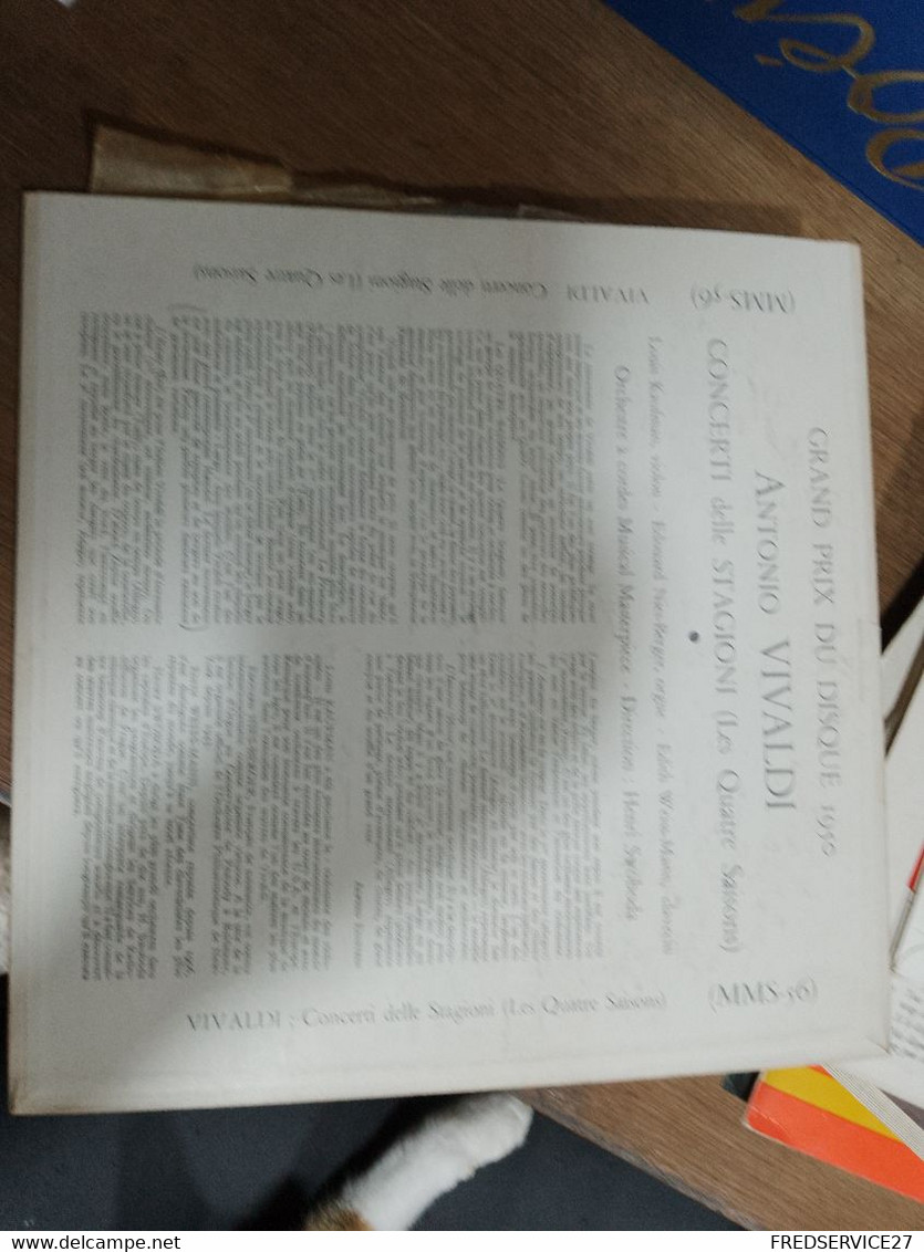 63 //  VIVALDI LES QUATRE SAISONS GRAND PRIX DU DISQUE 1950 - Instrumentaal
