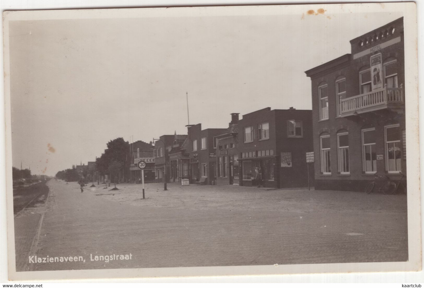 Klazienaveen, Langstraat - (Drenthe, Nederland/Holland) - 1942 - Hotel Café-Biljart, 'Gold Star Shag' - Emmen