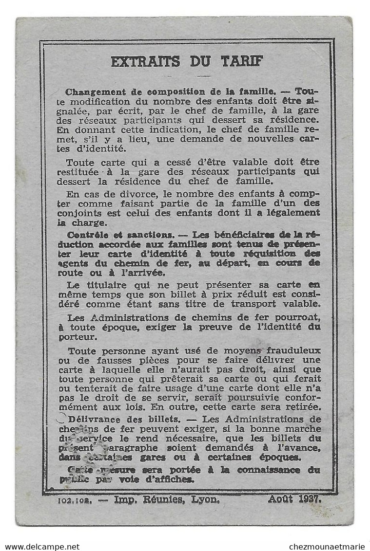 1938 CARTE D IDENTITE EST CHEMINS DE FER ALGERIENS PRINGY JEAN CHALONS MARNE - Documenti Storici