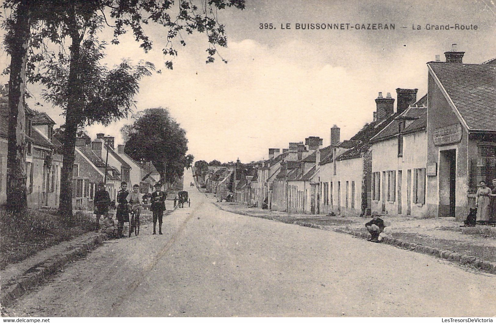 78 - LE BUISSONNET GAZERAN - La Grande Route - Carte Postale Ancienne - Sonstige & Ohne Zuordnung