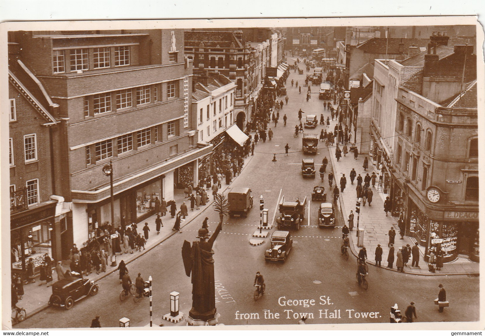 LUTON - GEORGE STREET FROM THE TOWN HALL TOWER - Andere & Zonder Classificatie