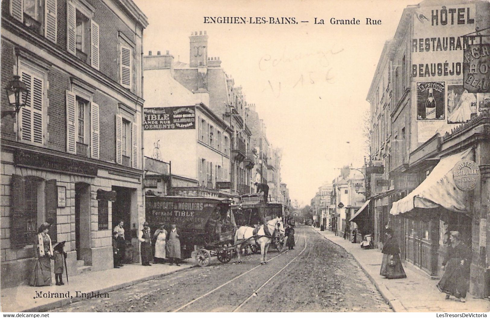 78 - ENGHIEN LES BAINS - La Grande Rue - Carte Postale Ancienne - Autres & Non Classés