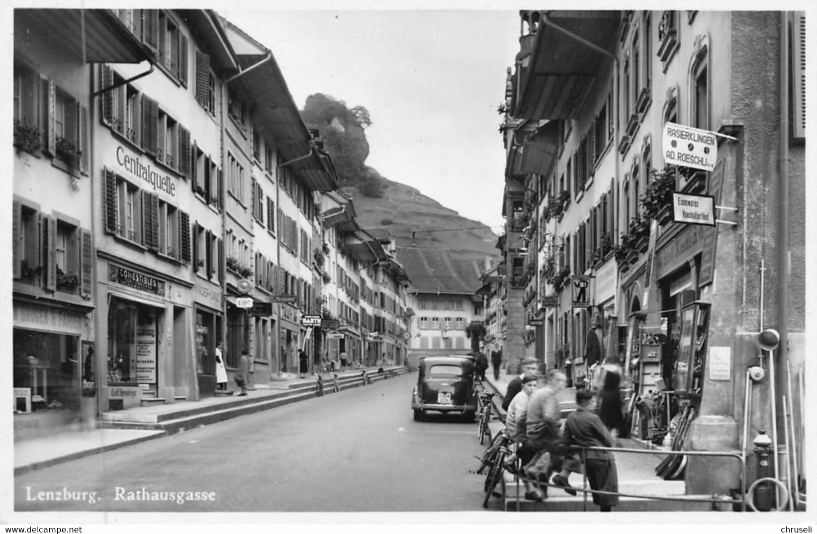 Lenzburg Rathausgasse Schüler Handlung Röschli - Lenzburg