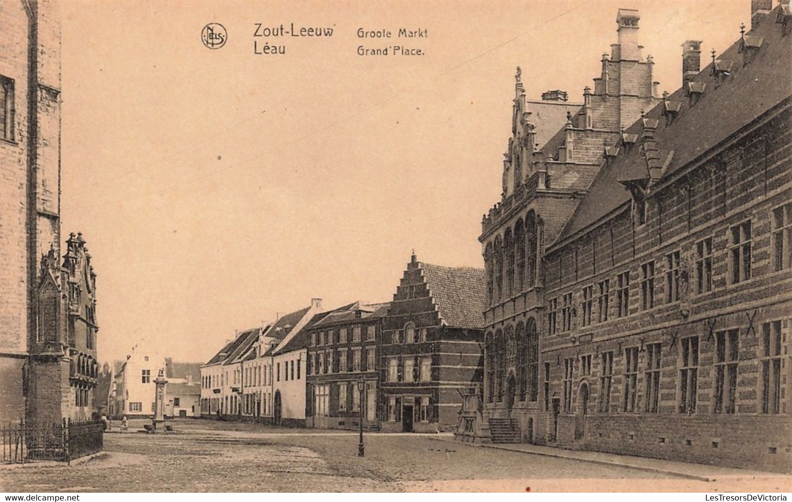 Belgique - Léau - Zoutleeuw -Groote Markt - Grand Place - Edit. Nels - Ch. Peeters - Carte Postale Ancienne - Zoutleeuw