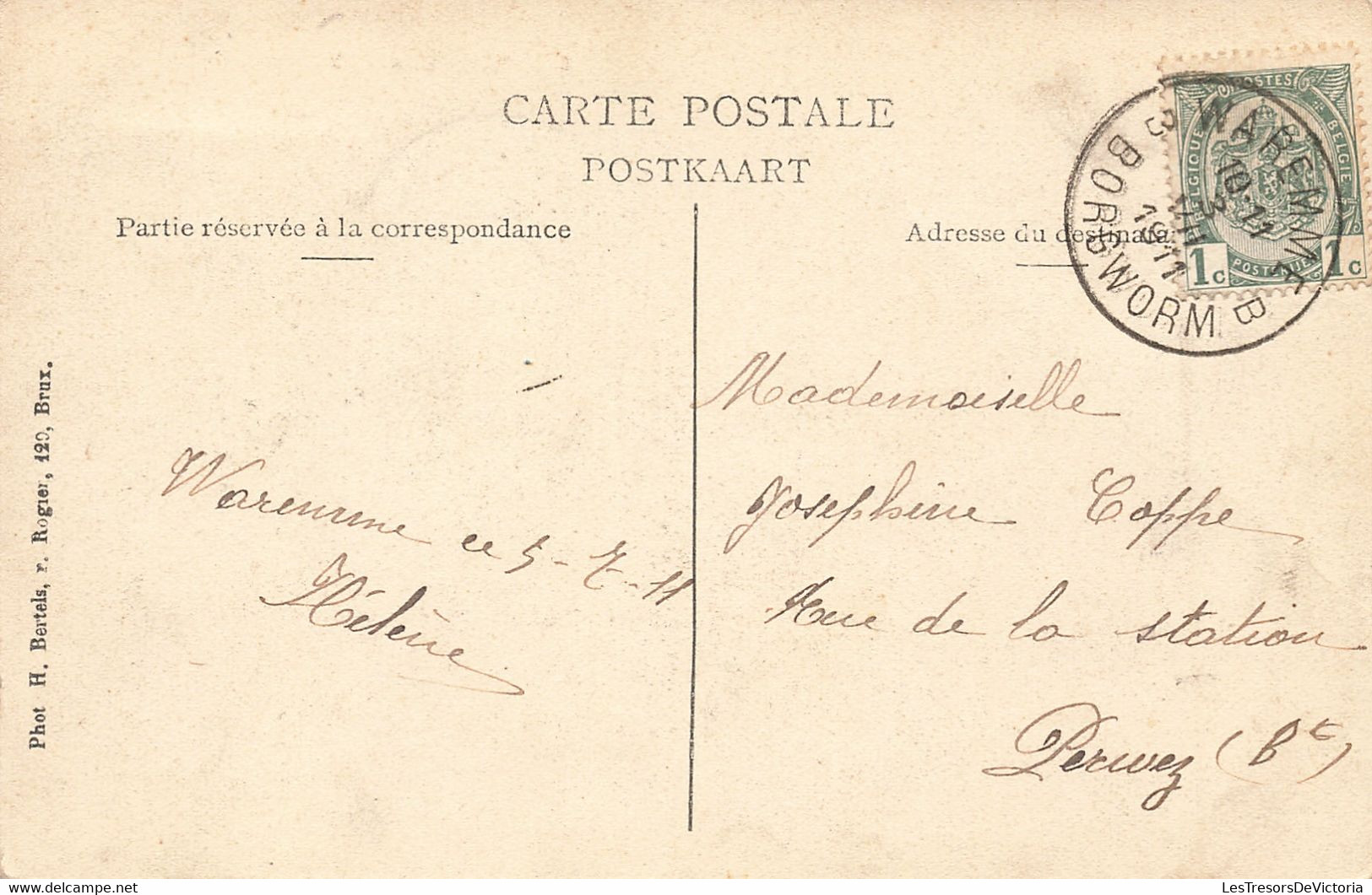 Belgique - Waremme - Villa Baudouin - Phot. H. Bertels - Oblitéré Waremmes 1911 - Carte Postale Ancienne - Borgworm