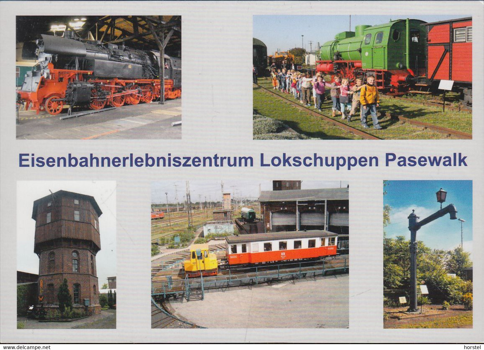 D-17309 Pasewalk - Lokschuppen - Drehscheibe - Dampflokomotiven - Train - Pasewalk