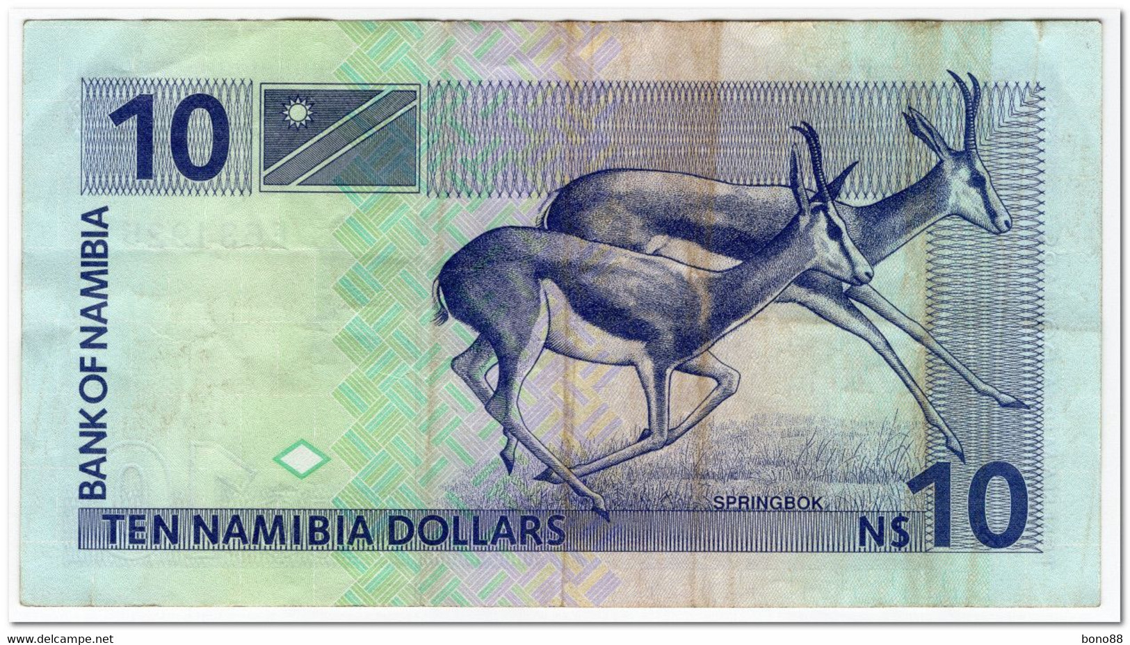 NAMIBIA,10 NAMIBIA DOLLARS,1993,P.1a,F-VF - Namibia