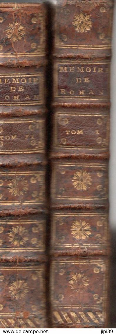 PORT OFFERT   :   Mémoires Du Duc De Rohan  En 2 Volumes De 1756 - 1701-1800