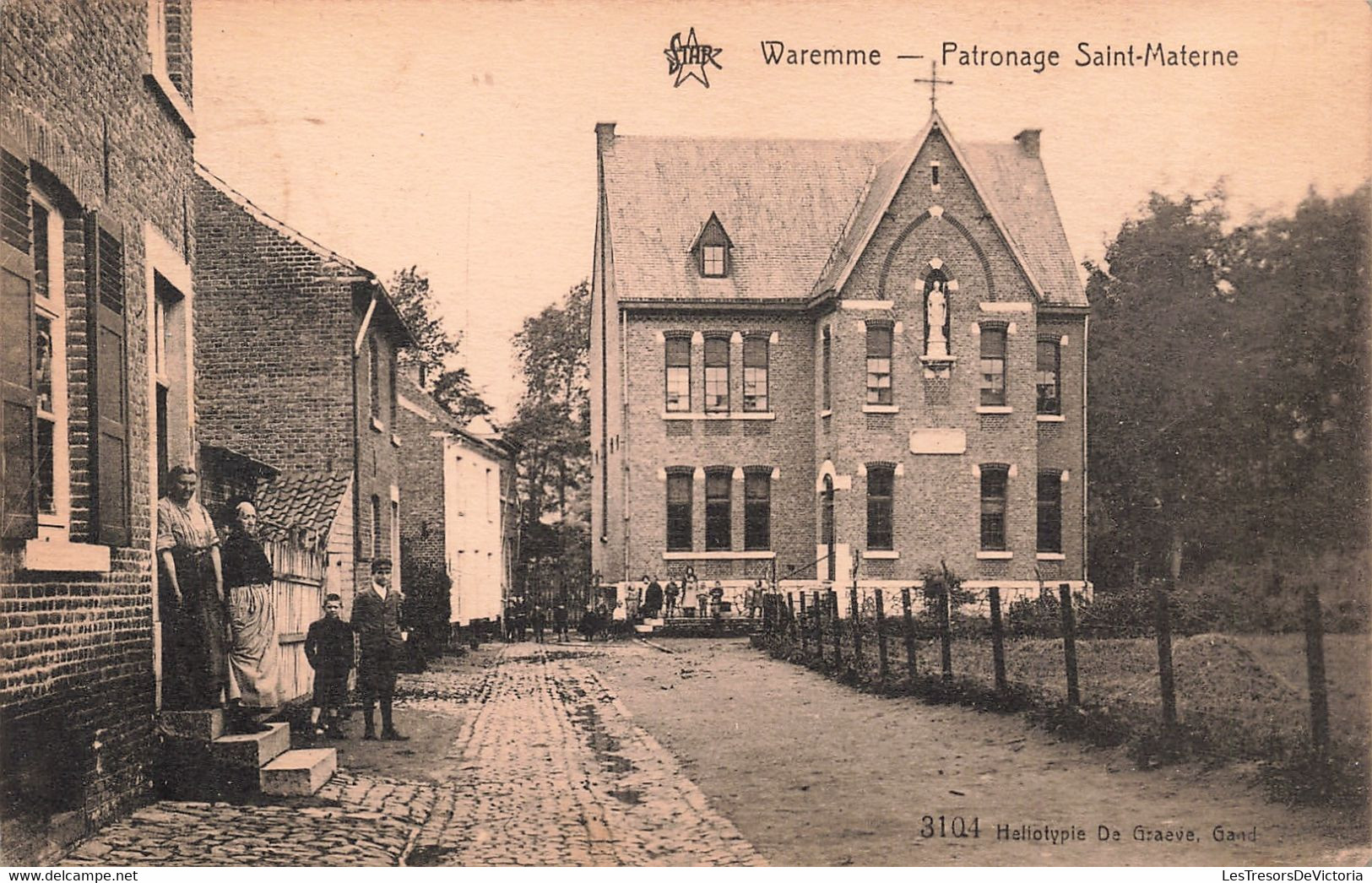 Belgique - Waremme - Patronage Saint Materne - Edit. De Graeve - Star - Animé - Carte Postale Ancienne - Waremme