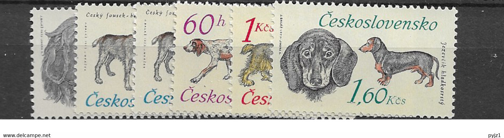 1973 MNH  Tschechoslowalei,Michel 2154-59  Postfris** - Unused Stamps