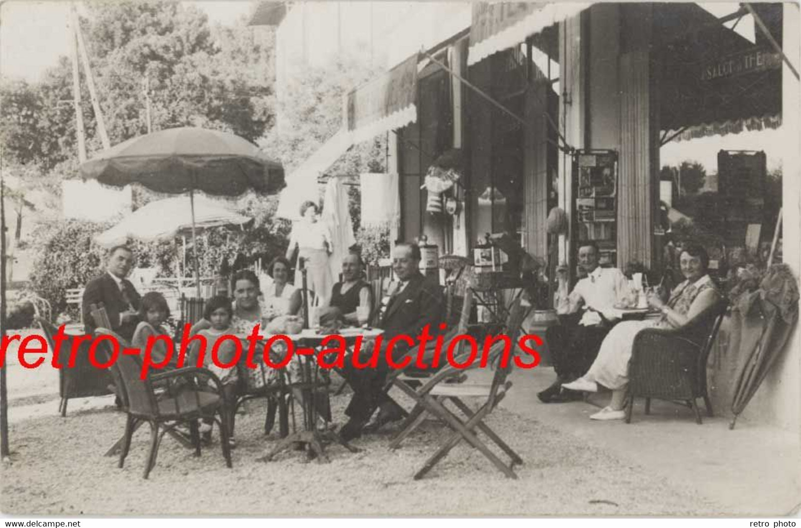 Cpa 83 – CAVALAIRE – Carte-photo Terrasse De Bistrot ( état ) - Cavalaire-sur-Mer