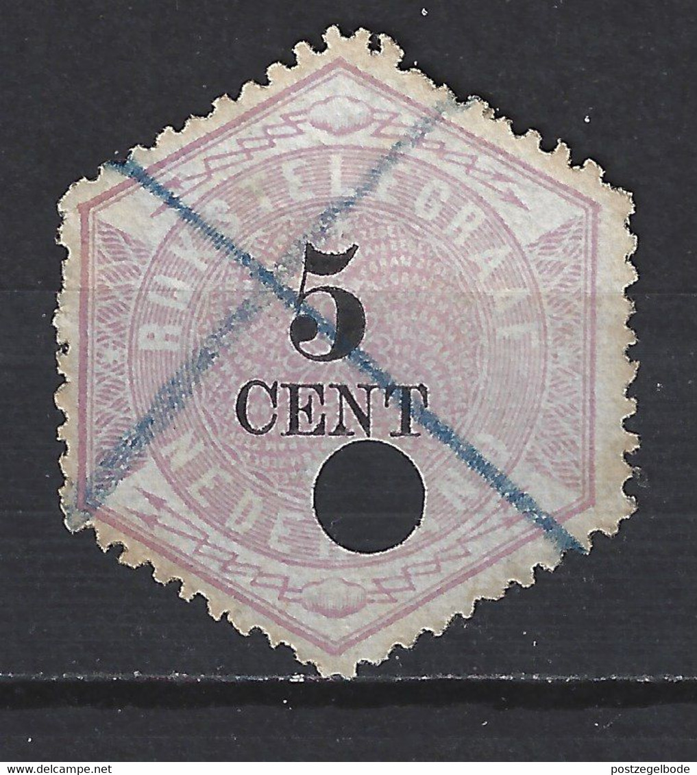 NVPH TG 3 Nederland Netherlands Pays Bas Niederlande Holanda 3 Used; Telegram, Telegramme, Telegrama 1877 - Télégraphes