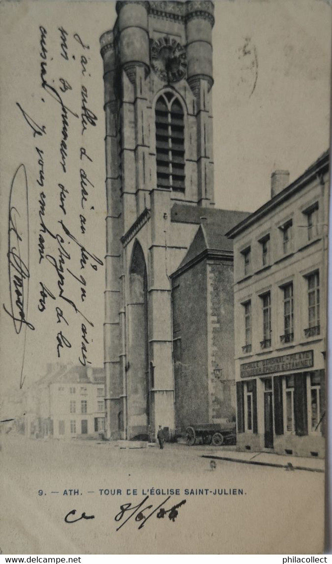 Ath // Tour De L' Eglise Saint - Julien (Achille Cardinal) 190? - Ath