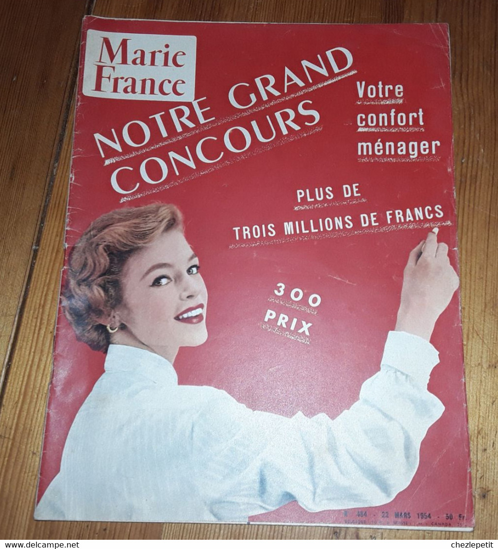 MARIE FRANCE N°484 1954 Mode Fashion French Women's Magazine - Lifestyle & Mode