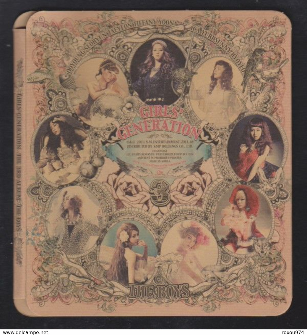 GIRLS'GENERATION COREE DU SUD 10  PHOTOCARDS avec pochette SANS LE CD THIRD ALBUM 2011 "THE BOYS"    26 SCAN