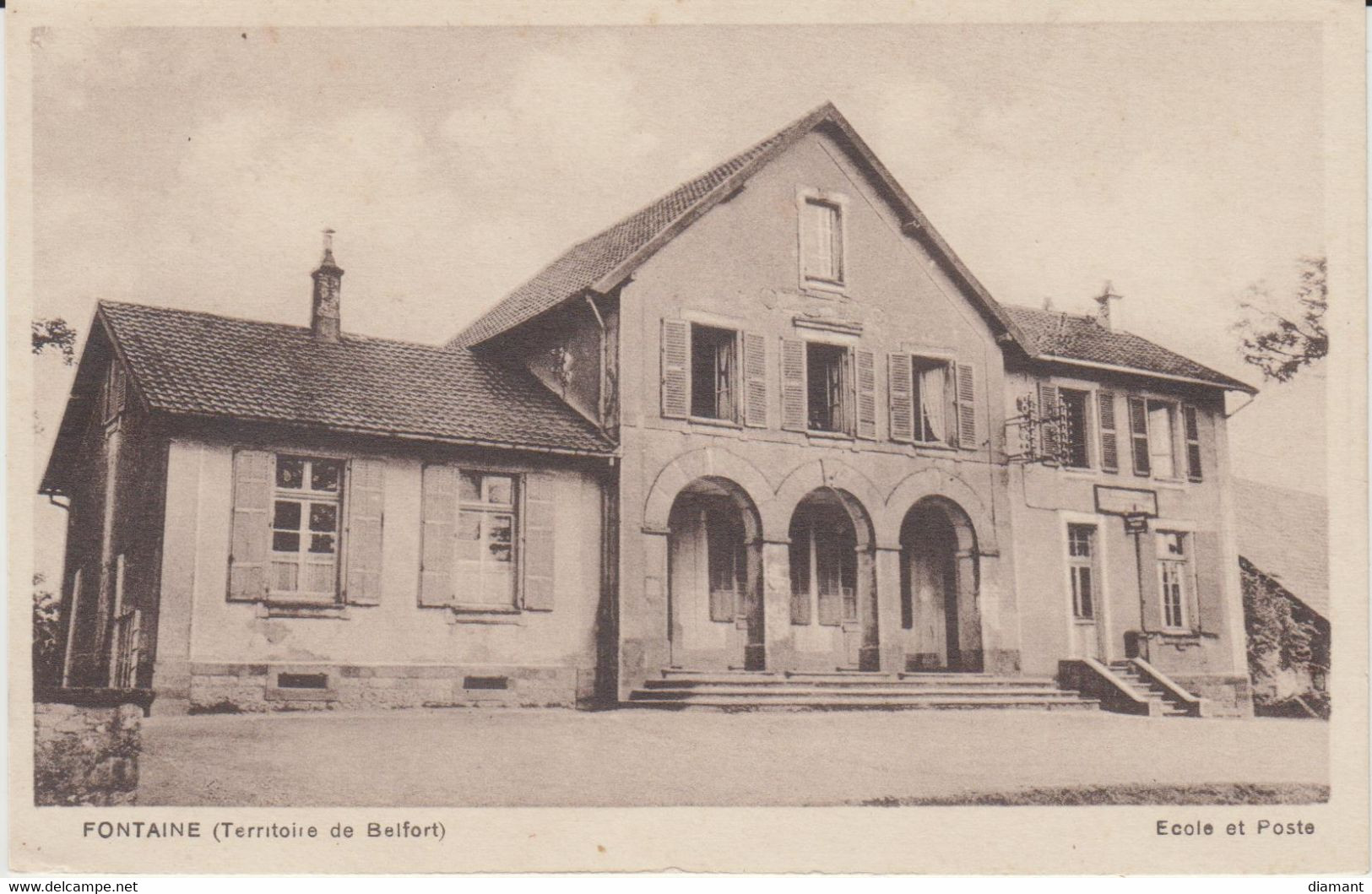 FONTAINE (90) - Ecole Et Poste - Bon état - Fontaine