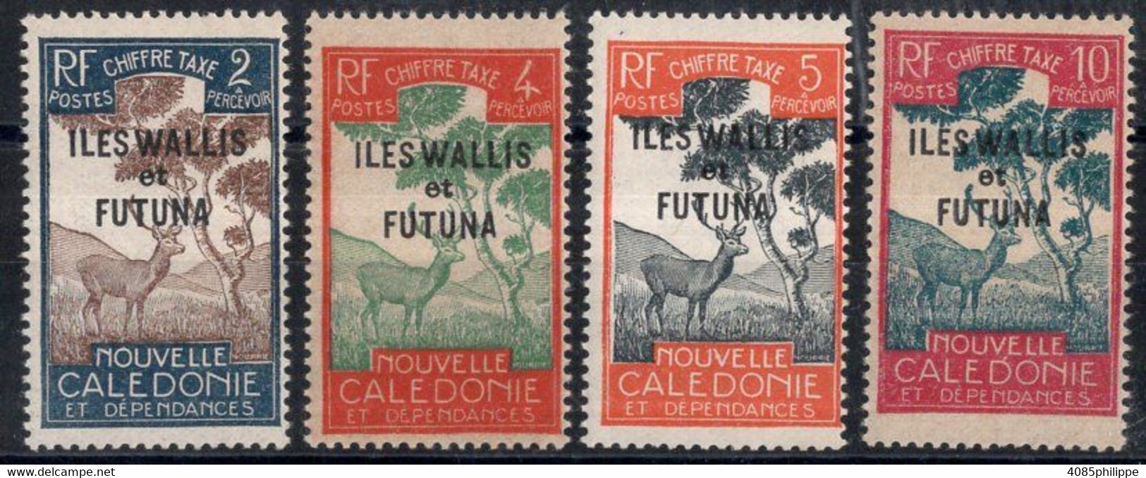 Wallis & Futuna Timbres-Taxe N°11 à 14** Neufs Sans Charnières TB Cote 3.50€ - Postage Due