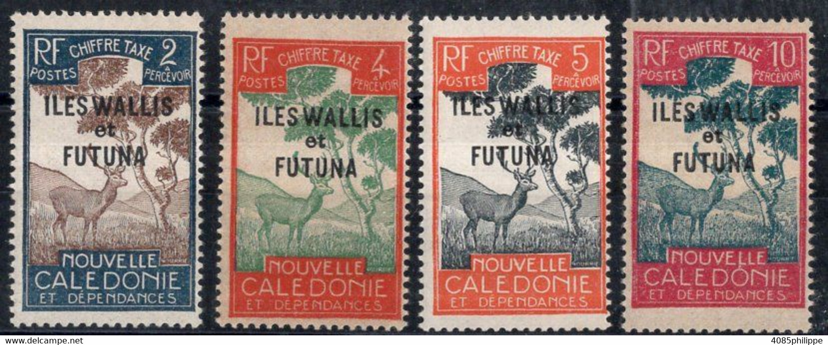 Wallis & Futuna Timbres-Taxe N°11 à 14** Neufs Sans Charnières TB Cote 3.50€ - Portomarken