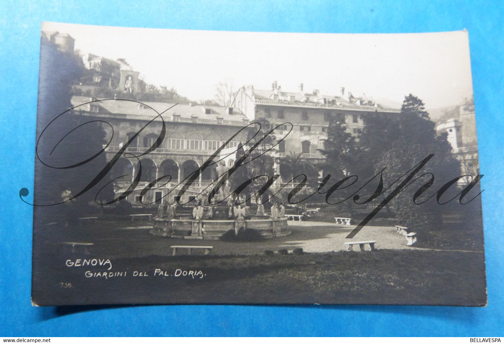 Genova. Giardini Del Palais DORIA  Carte Photo. - Genova (Genoa)