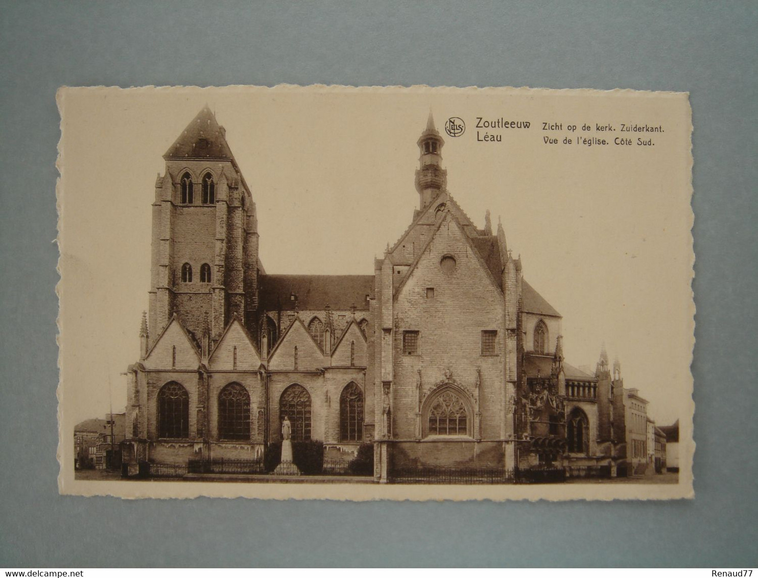 Zoutleeuw - Léau - Zicht Op De Kerk. Zuiderkant. Vue De L'église. Côté Sud - Zoutleeuw