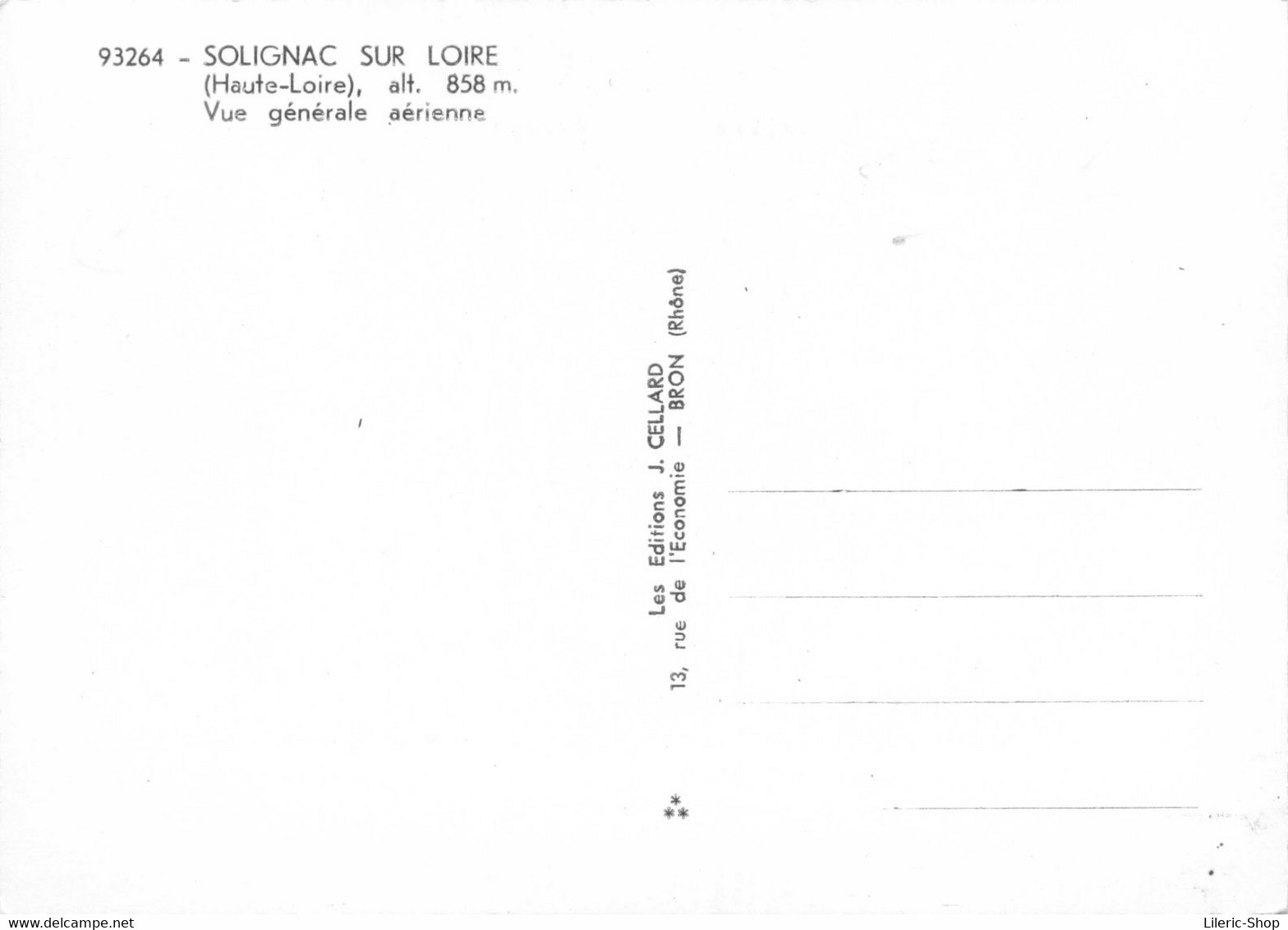 [43] SOLIGNAC SUR LOIRE - Vue Générale Aérienne CPSM GF Dentelée ♥♥♥ - Solignac Sur Loire