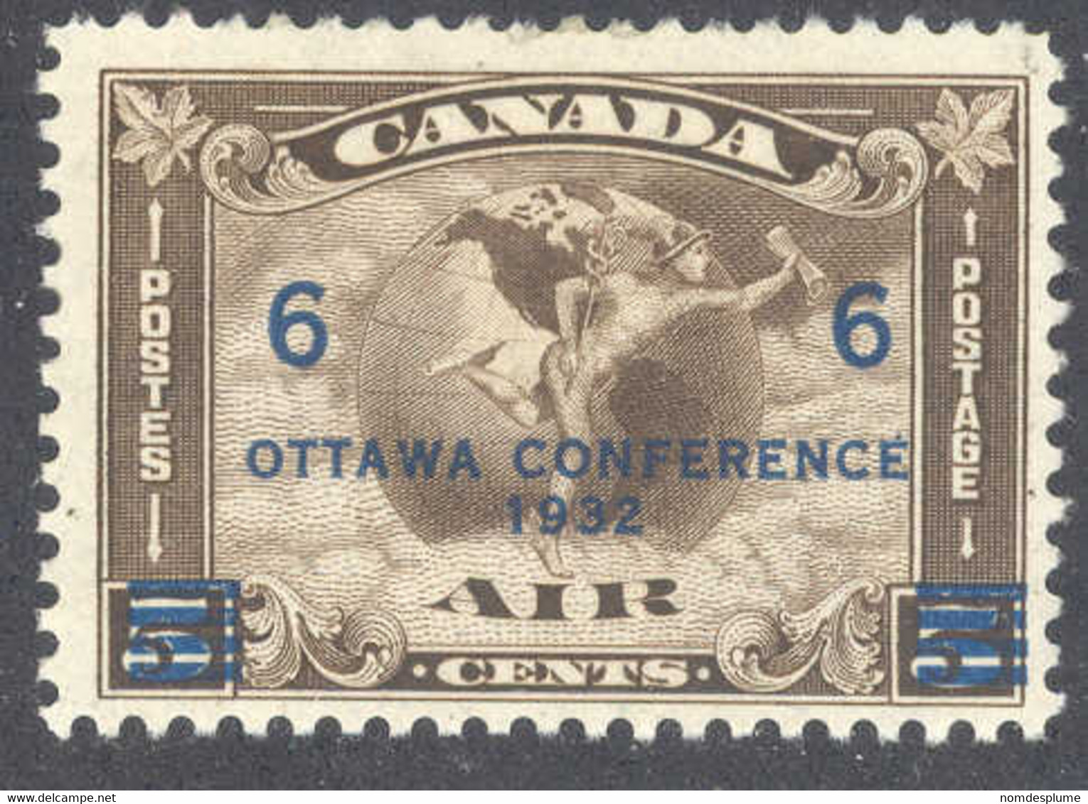 1724) Canada C4 Airmail Mint 1932 - Poste Aérienne