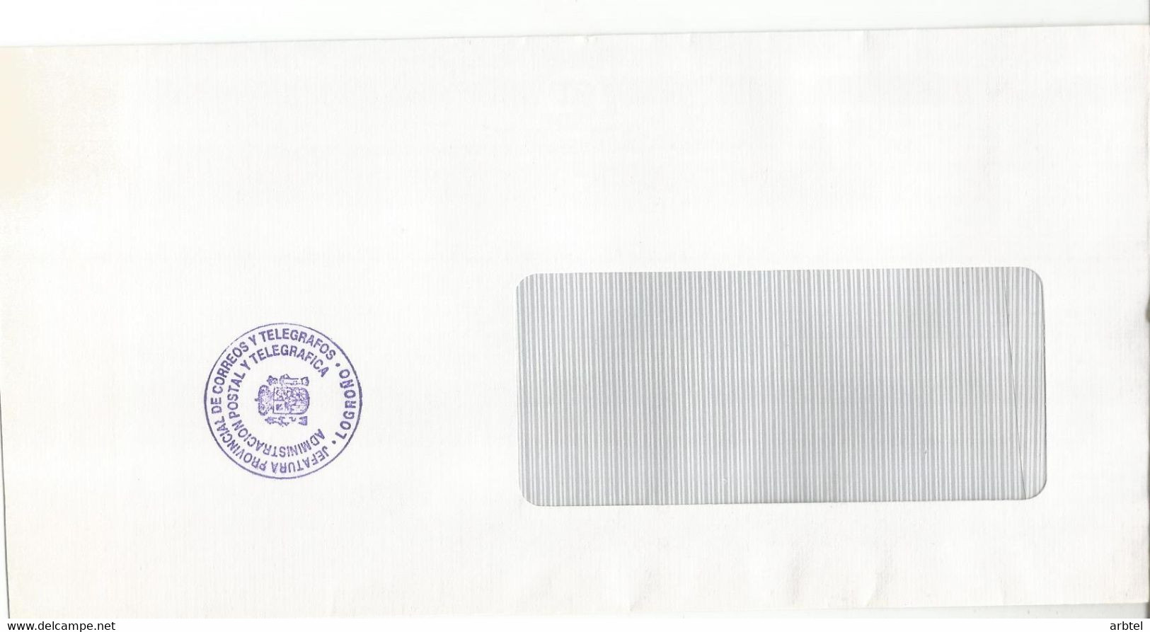 ESPAÑA CC FRANQUICIA POSTAL LOGROÑO LA RIOJA ADMINISTRACION POSTAL Y TELEGRAFICA - Vrijstelling Van Portkosten