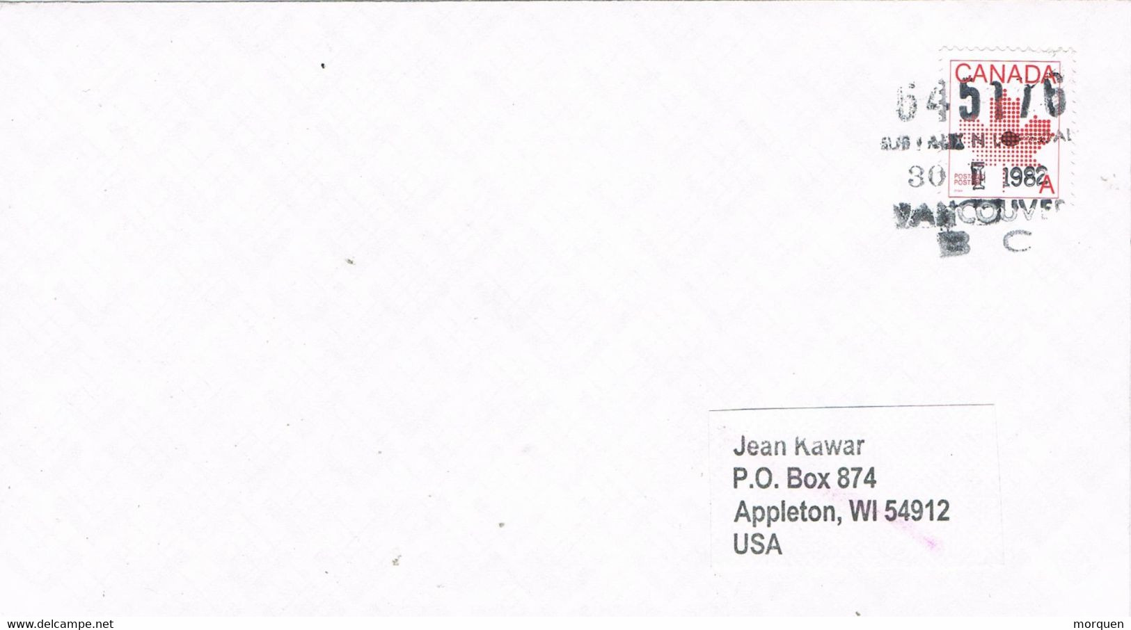 48610. Carta VANCOUVER B.C. (Canada) 1982 To USA - Cartas & Documentos