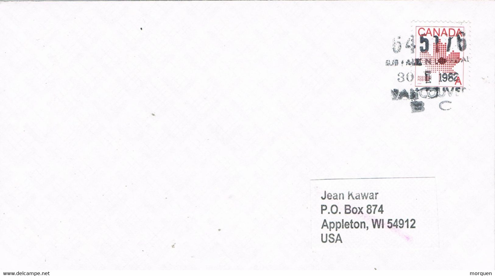 48610. Carta VANCOUVER B.C. (Canada) 1982 To USA - Covers & Documents