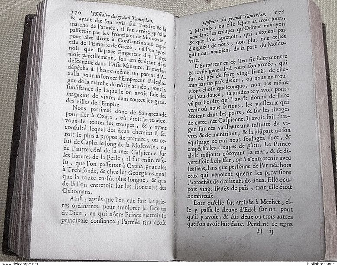 LIVRE ANCIEN * HISTOIRE DU GRAND TAMERLAN * par le Sieur de SAINCTYON en 1691