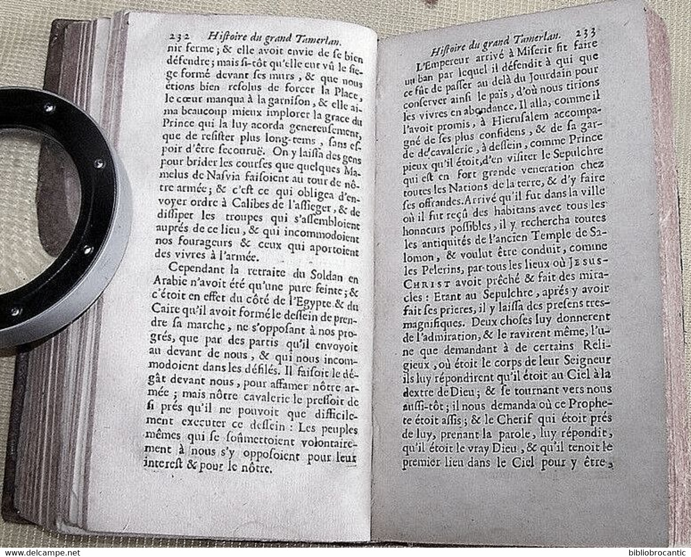 LIVRE ANCIEN * HISTOIRE DU GRAND TAMERLAN * par le Sieur de SAINCTYON en 1691