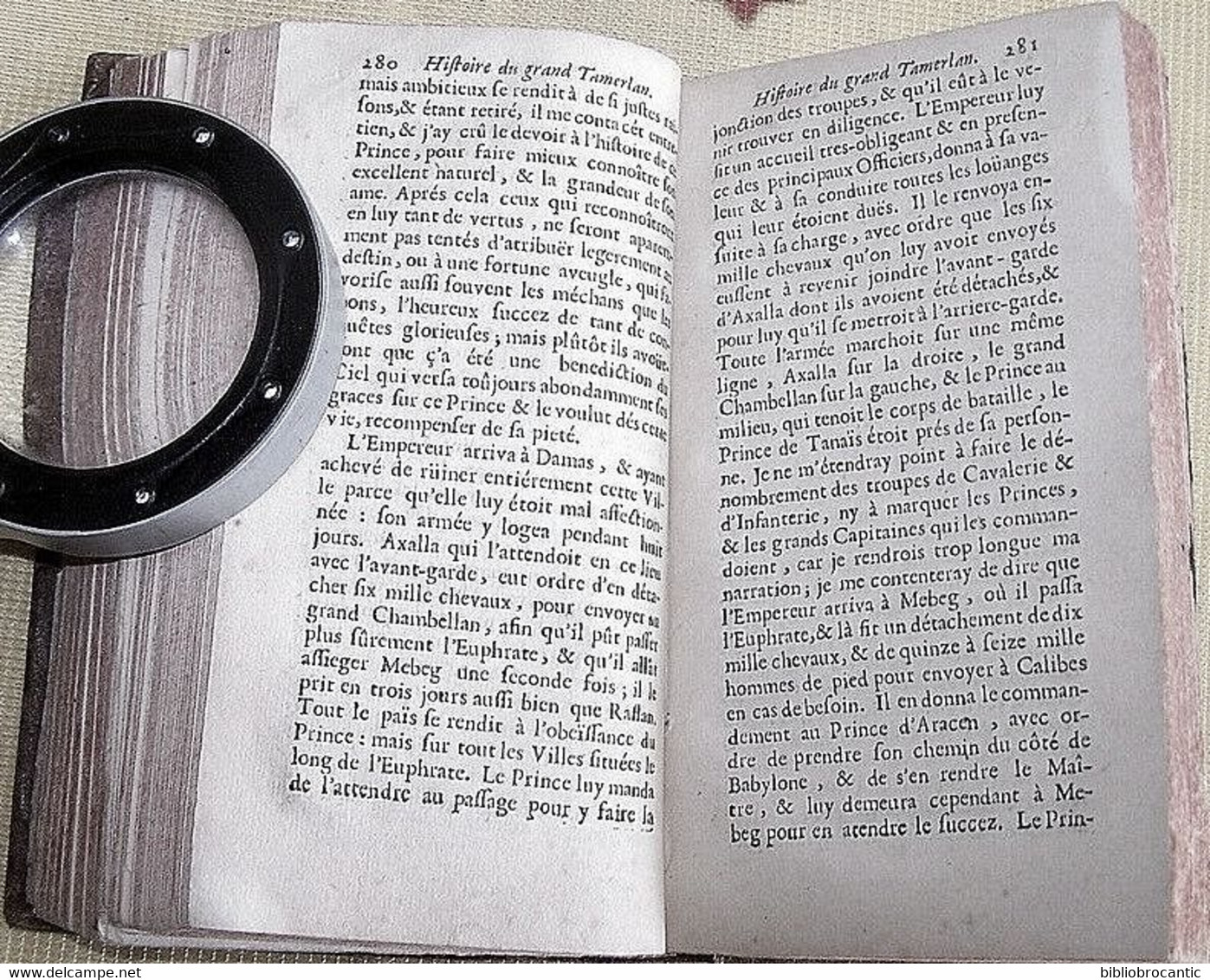 LIVRE ANCIEN * HISTOIRE DU GRAND TAMERLAN * par le Sieur de SAINCTYON en 1691