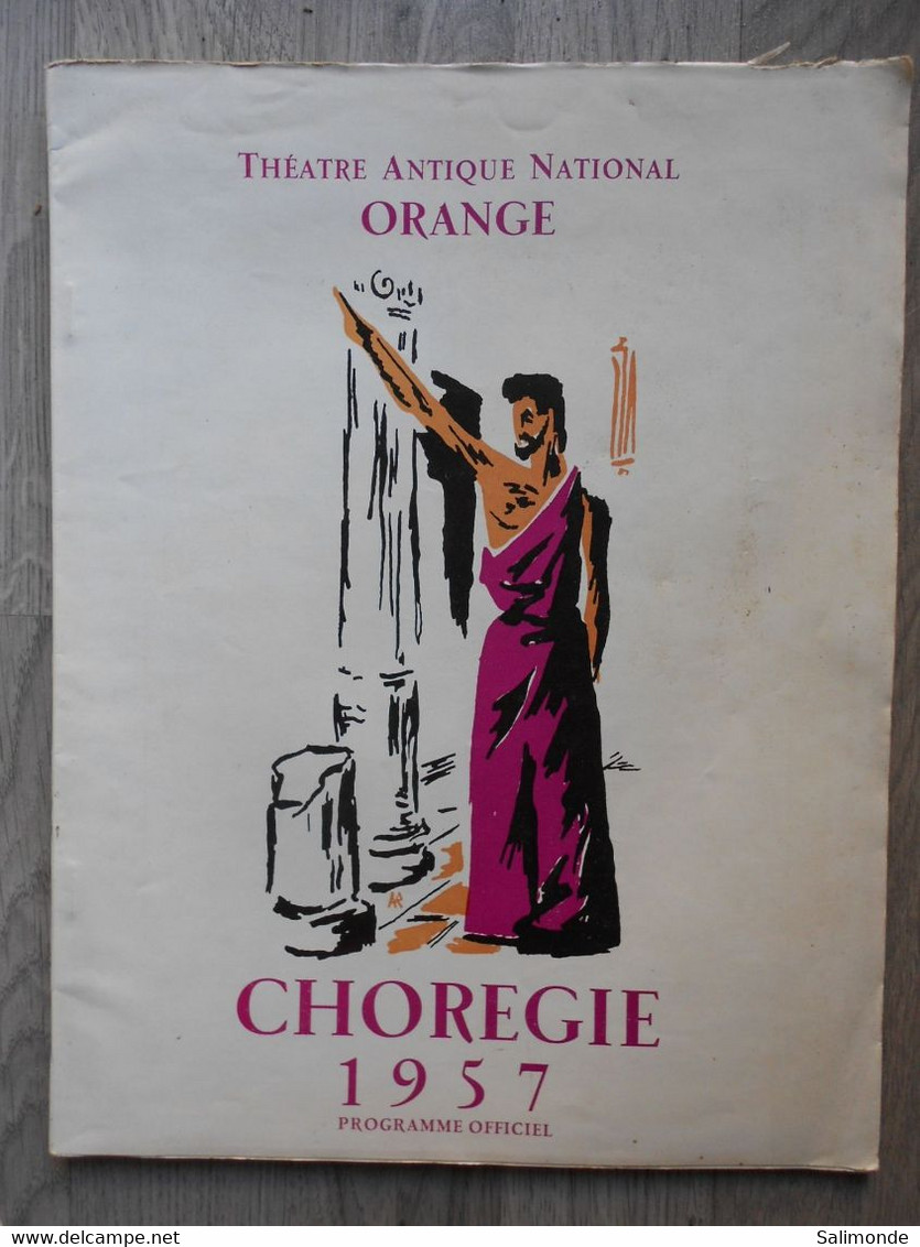 Programme Officiel Du Théâtre Antique D'Orange 1957 - Programmes