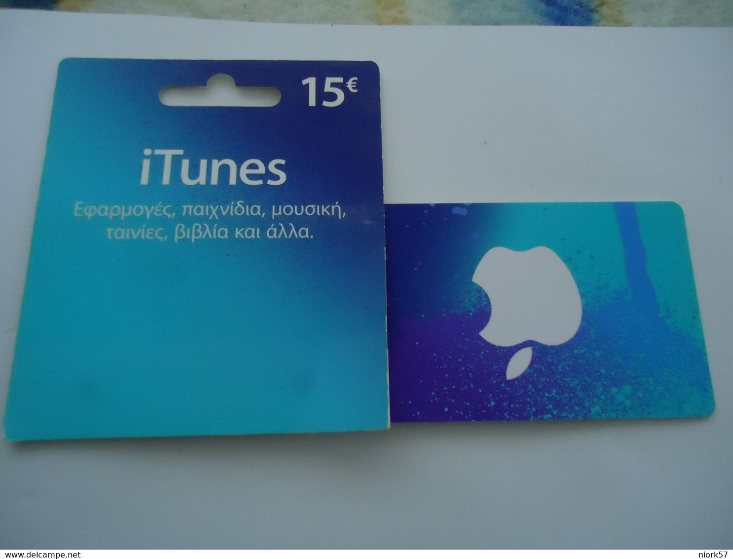 GREECE  USED PHONECARDS  OTHERS APP STORE & ITUNES UNIT 15 EURO WITH FOLDER - Musique