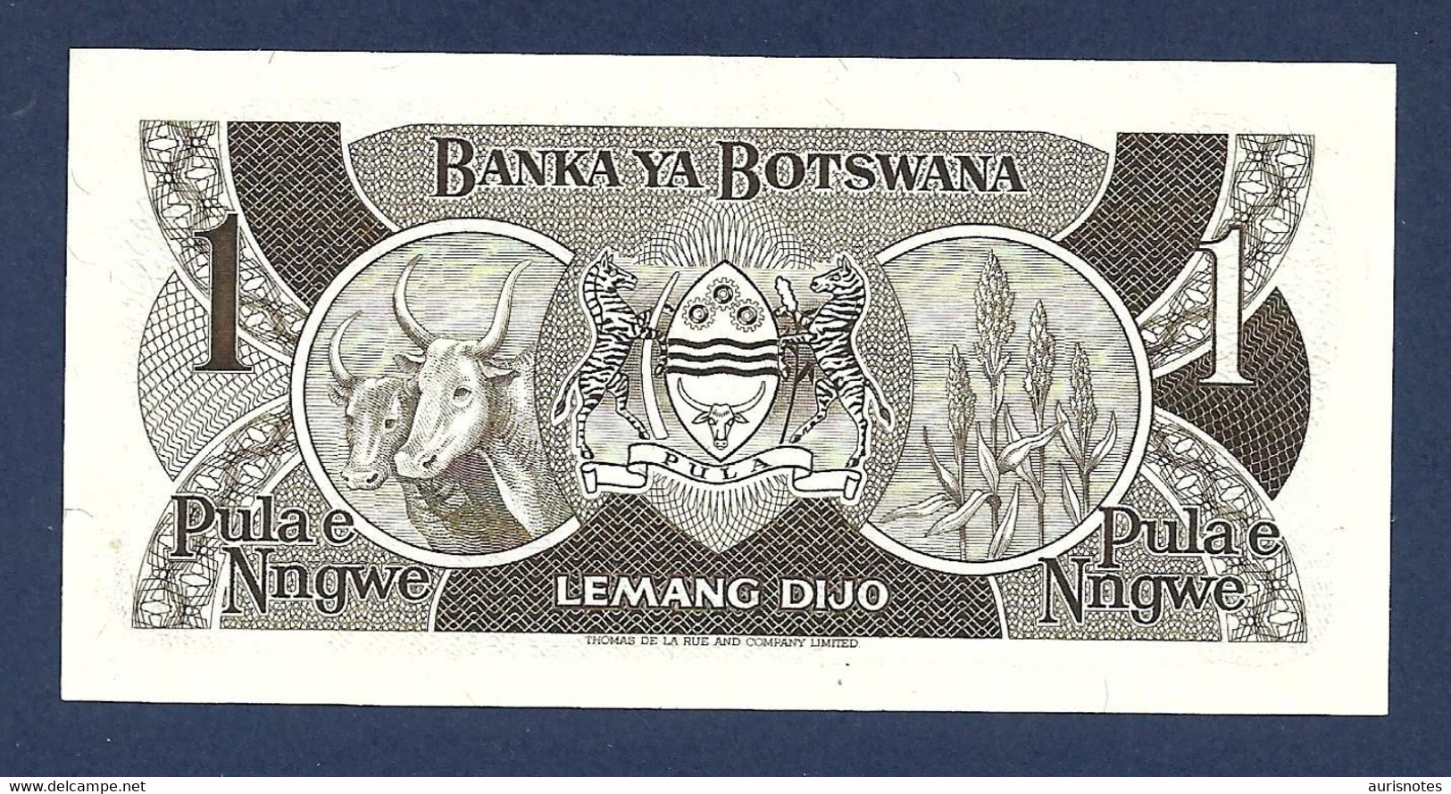 Botswana 1 Pula 1983 P6a Prefix A/1 & Very Low Number 000544 UNC - Botswana