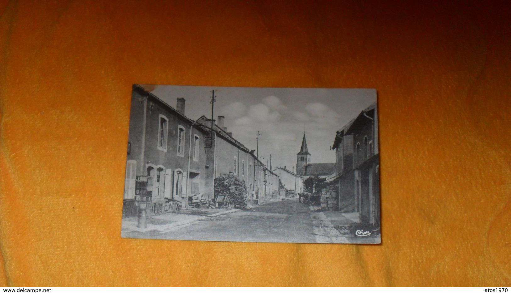 CARTE POSTALE ANCIENNE CIRCULEE DATE ?.../ LIFFOL LE GRAND VOSGES.- RUE DE L'EGLISE..CACHETS + TIMBRES - Liffol Le Grand