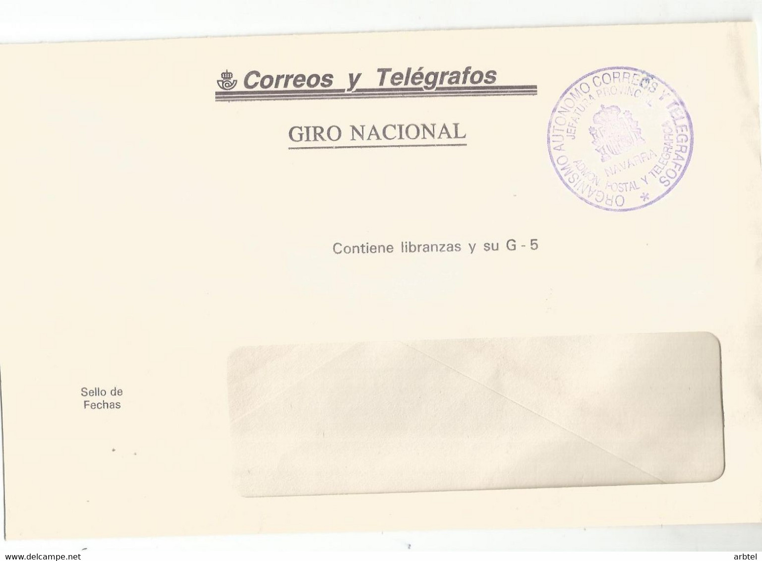 ESPAÑA FRANQUICIA DE CORREOS NAVARRA JEFATURA PROVINCIAL - Franquicia Postal