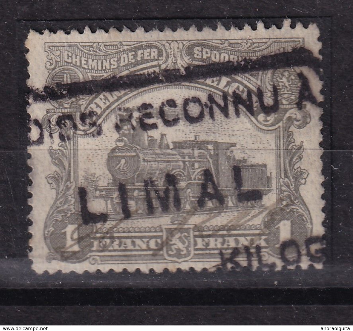 DDDD 669 -- Timbre Chemin De Fer Cachet De FORTUNE 1919 Poids Reconnu à LIMAL - Other & Unclassified