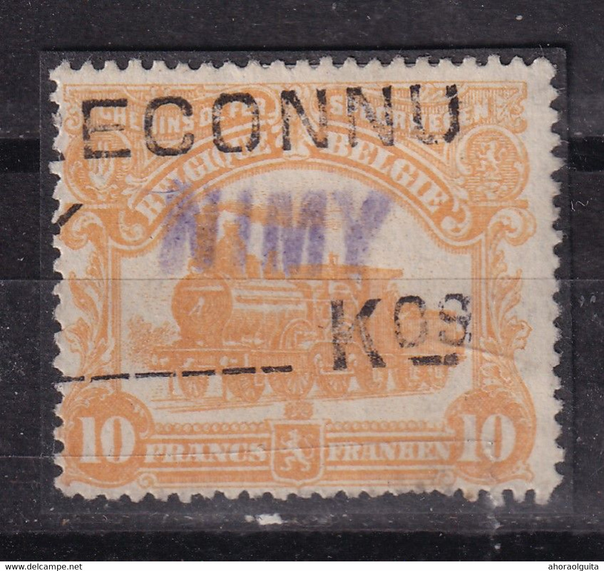 DDDD 673 -- Timbre Chemin De Fer Cachet De FORTUNE 1919 Poids Reconnu NIMY (griffe) - Other & Unclassified