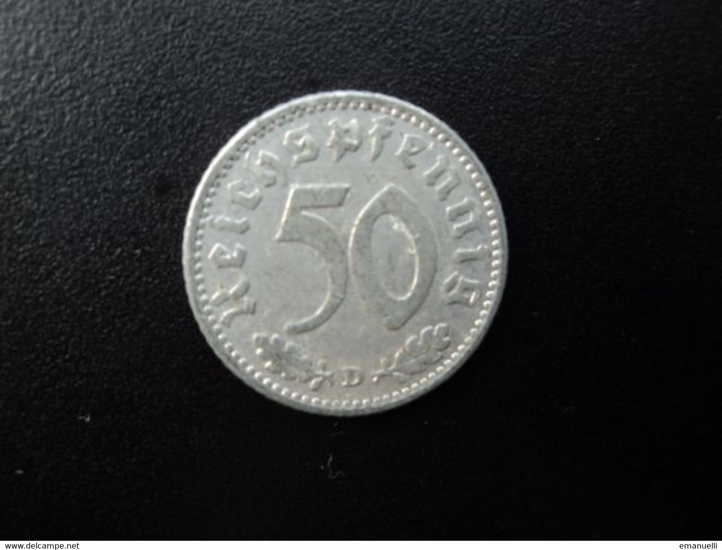 ALLEMAGNE : 50 REICHSPFENNIG   1940 D *    KM 96      TTB - 50 Reichspfennig