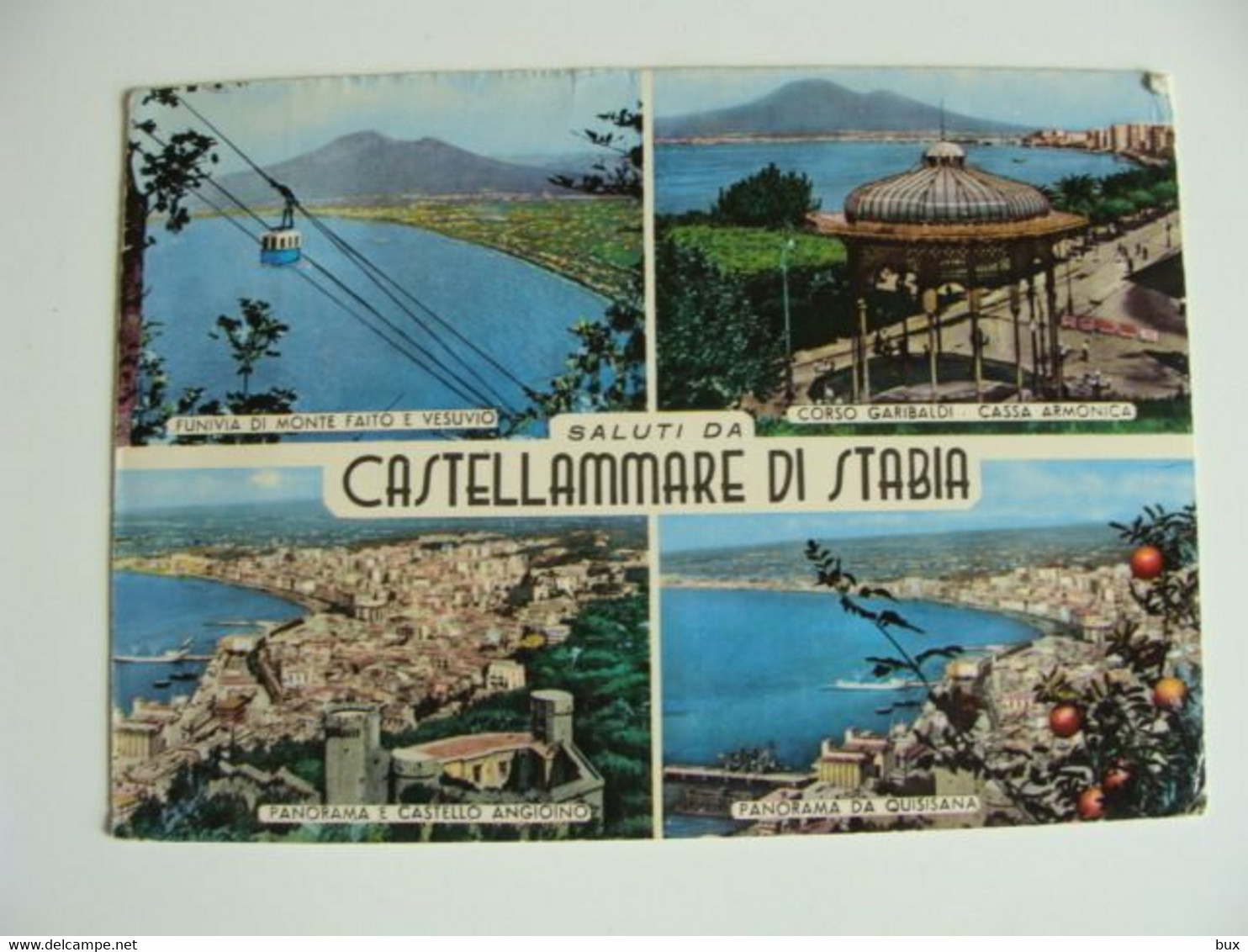 CASTELLAMMARE DI STABIA   - CAMPANIA    VIAGGIATA  BOLLO RIMOSSO - Castellammare Di Stabia