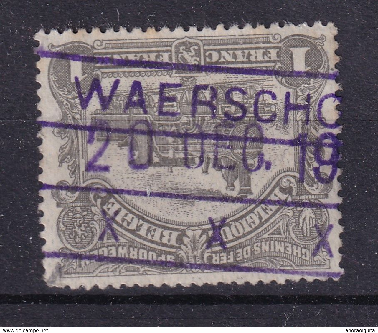 DDDD 693 -- Timbre Chemin De Fer Cachet De FORTUNE à Etoiles 1919 - Gare De WAERSCHOOT - Autres & Non Classés