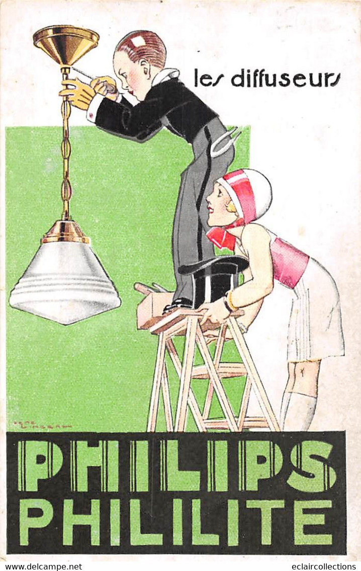 Thème  Publicité: Industrie  . Luminaire  Philips Philitite   (voir Scan) - Advertising