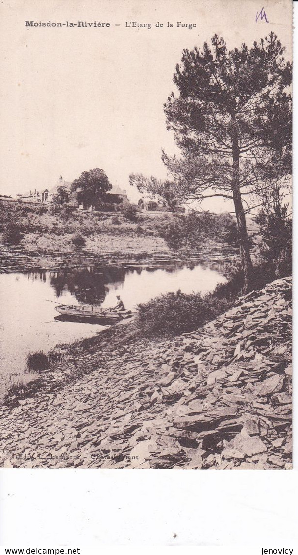 MOISDON LA RIVIERE ETANG DE LA FORGE ,BARQUE    REF 78593 - Moisdon La Riviere