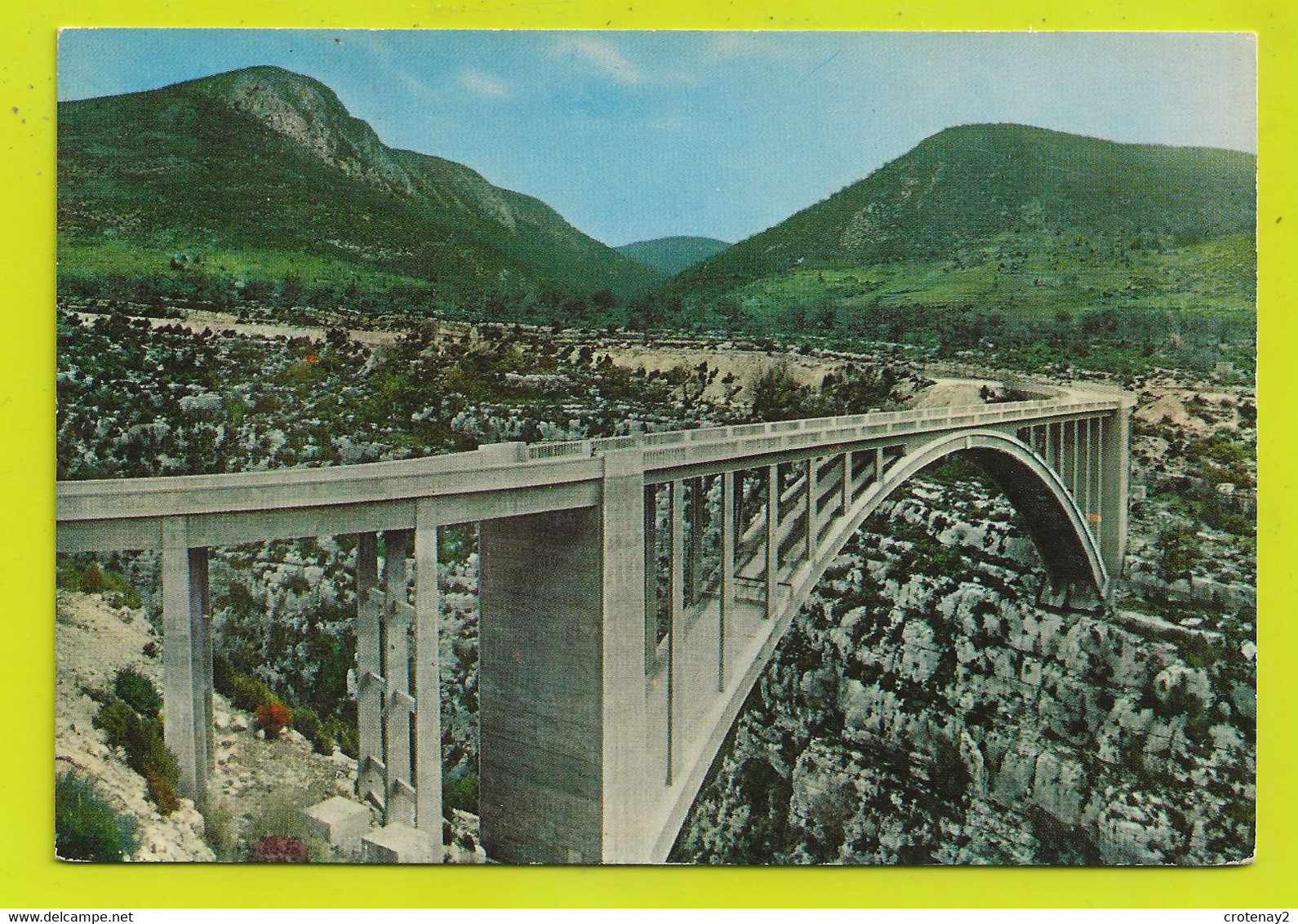 83 Les Gorges Du Verdon N°17 Le Canyon Et Le Pont De L'ARTUBY Beau Viaduc En Béton - Comps-sur-Artuby