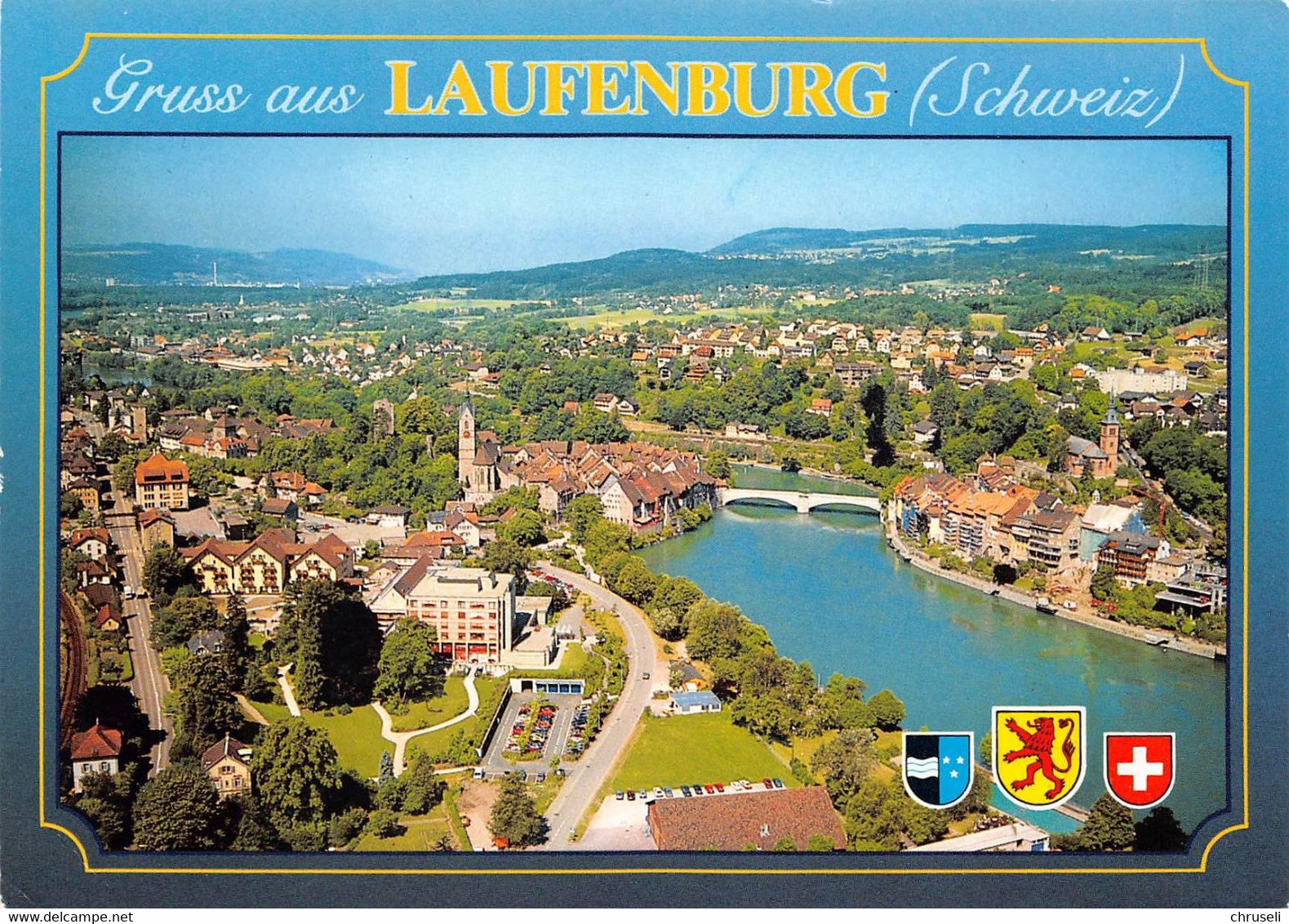 Laufenburg Color Fliegeraufnahme - Laufenburg 