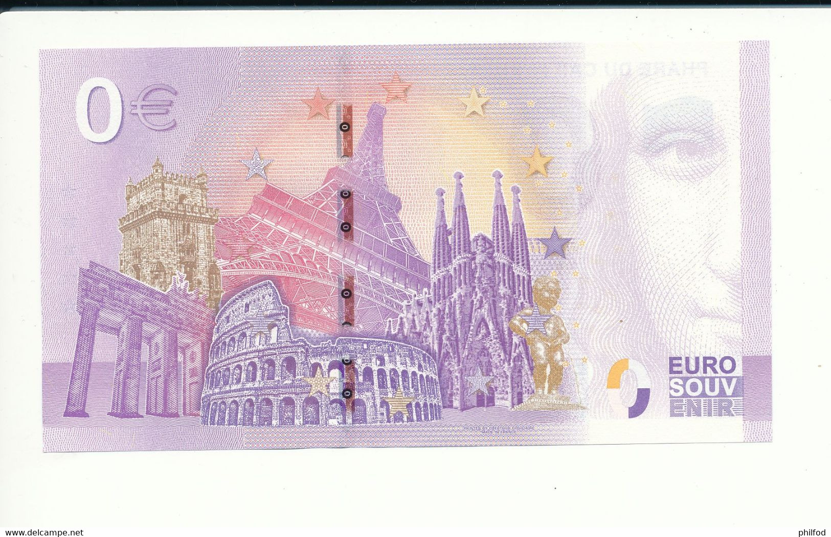 Billet Touristique 0 Euro - PHARE DU CAP FERRET - 2020-1 - UEQJ - ANNIV -  N° 4058 - Autres & Non Classés