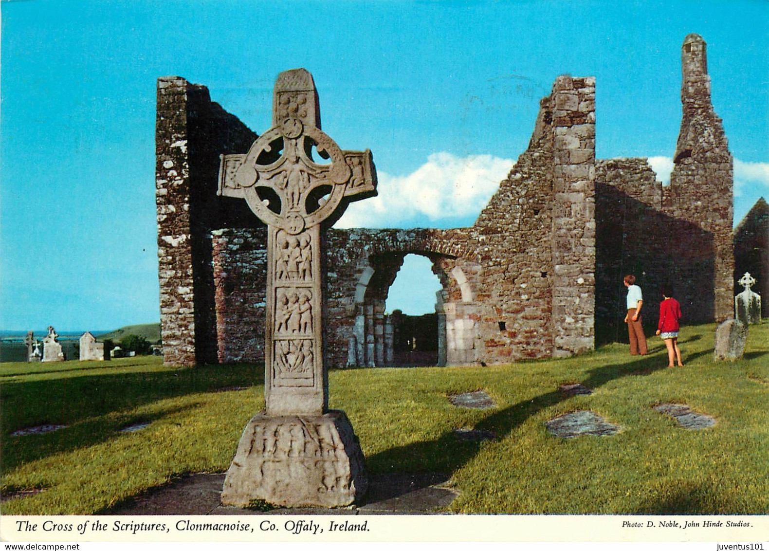 CPSM The Cross Of The Scriptures,Clonmacnoise-Offaly-Timbre      L2037 - Offaly